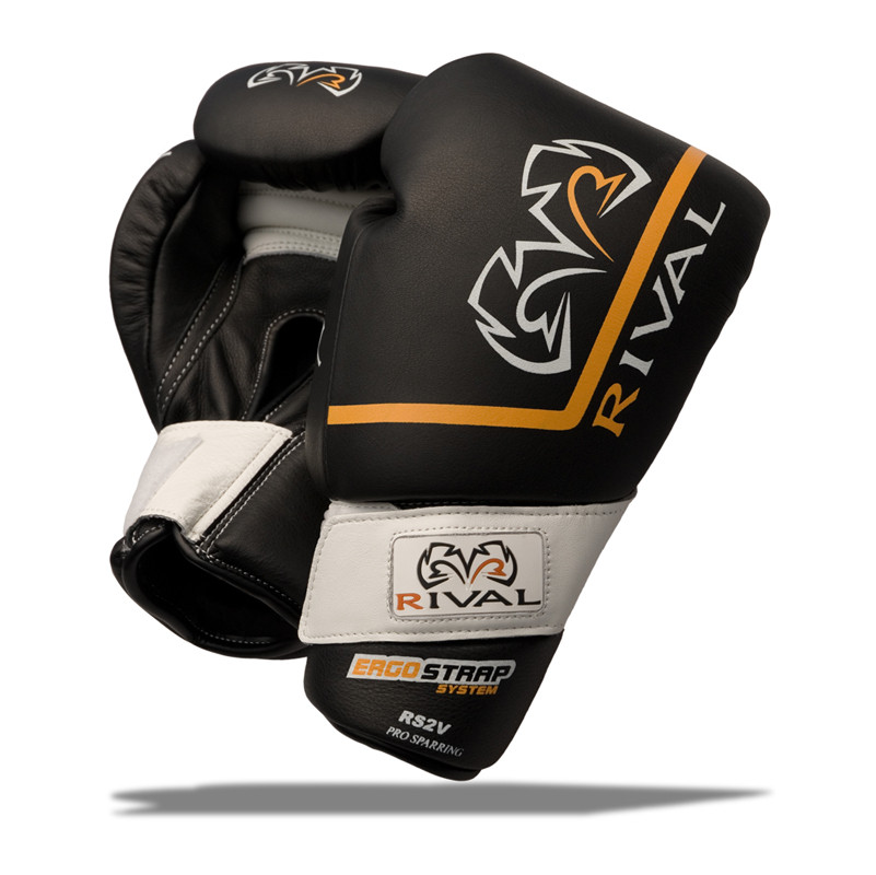 Rival Boxing Gloves RS2V Black Velcro