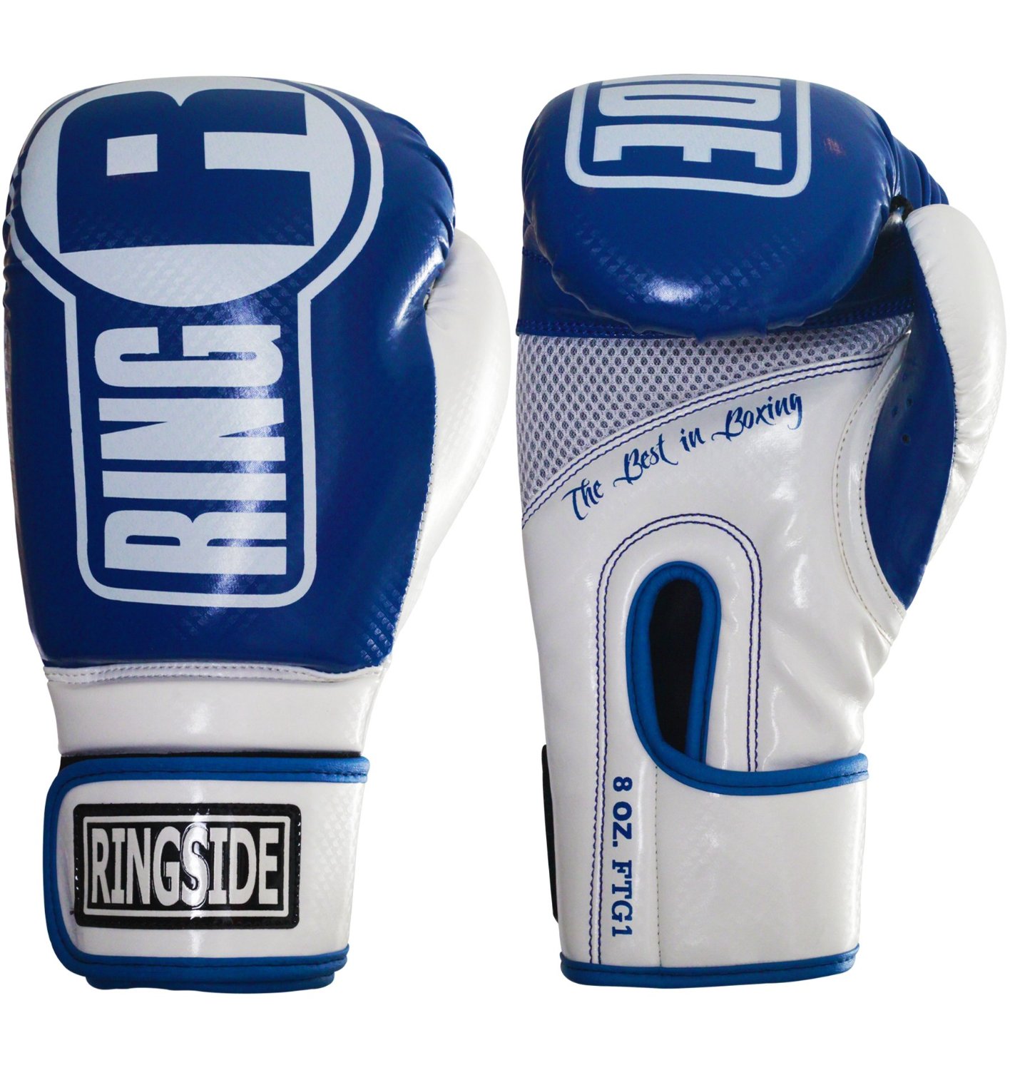 Ringside boxing gloves - blue and white