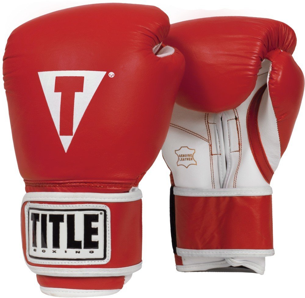 Title Pro Style Training Gloves Red White